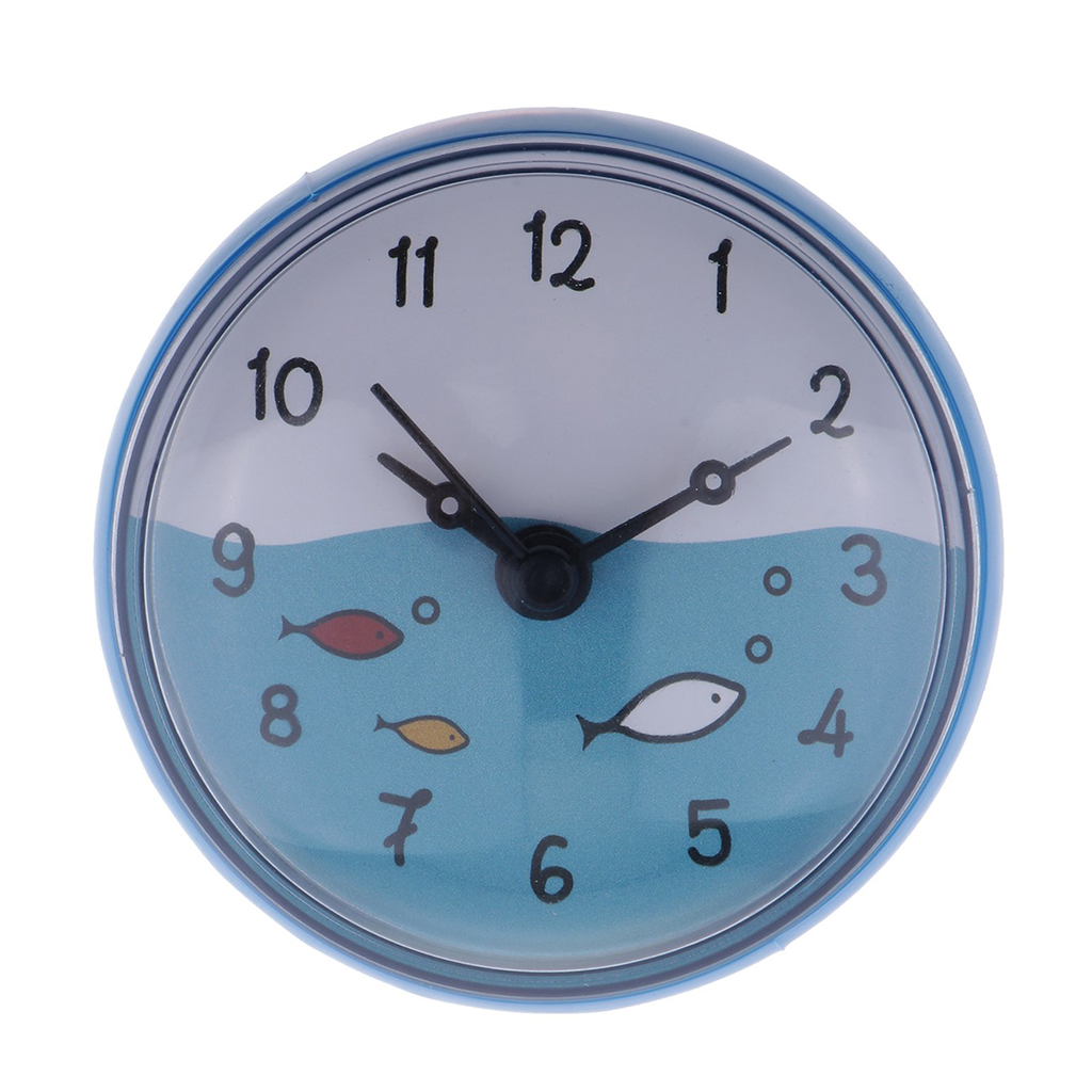 Bathroom Bath Kitchen Clock Waterproof Arabic Numerals for Mirror Windows