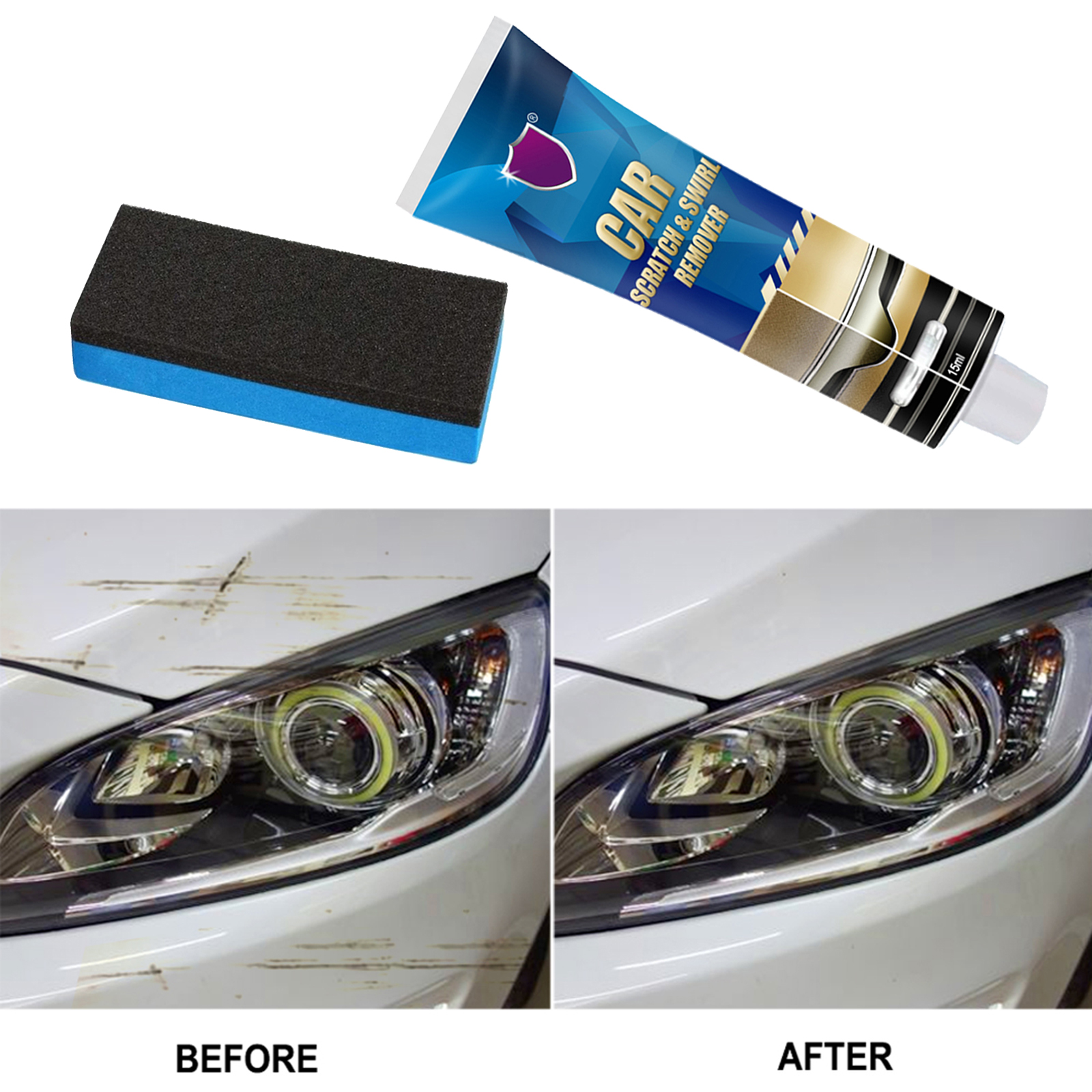 15ml Auto Car Scratch Swirl Remover Grinding Polishing Wax Remove Car Paint Scratches Swirls