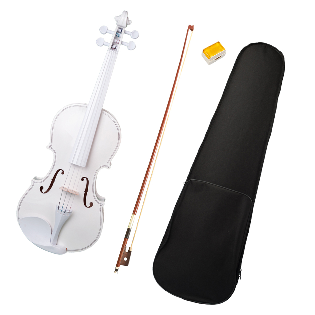 Full 4/4 Size Maple Spruce Violin with Case Bow Rosin for Students Learning Band Show