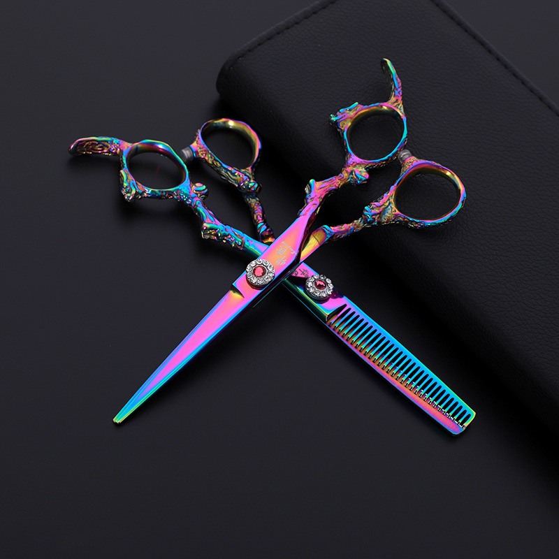 Polegadas para Tesouras do Estilista do Cabelo Antiderrapante e Desgastar-resistente Especiais do Cabeleireiro de 6 Tesouras 2 Cheap Tesouras de cabelo