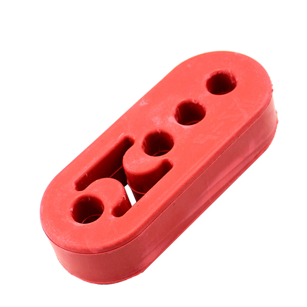 Car Exhaust Rubber Hanger Insulator Bracket Bushing Mount 4Holes 12mm (0.47inch) Hole Size Universal