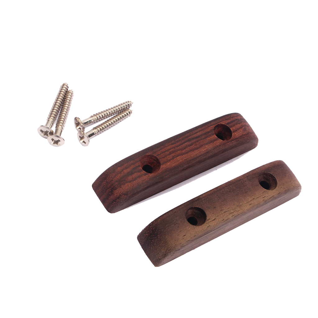 Rosewood Thumb Rest With 4pcs Fixing Screws For Bass Guiatr 66 X 14 X 13mm