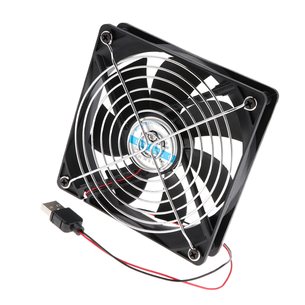 Quiet 120mm USB Cooling Fan For  Receiver DVR   Silent