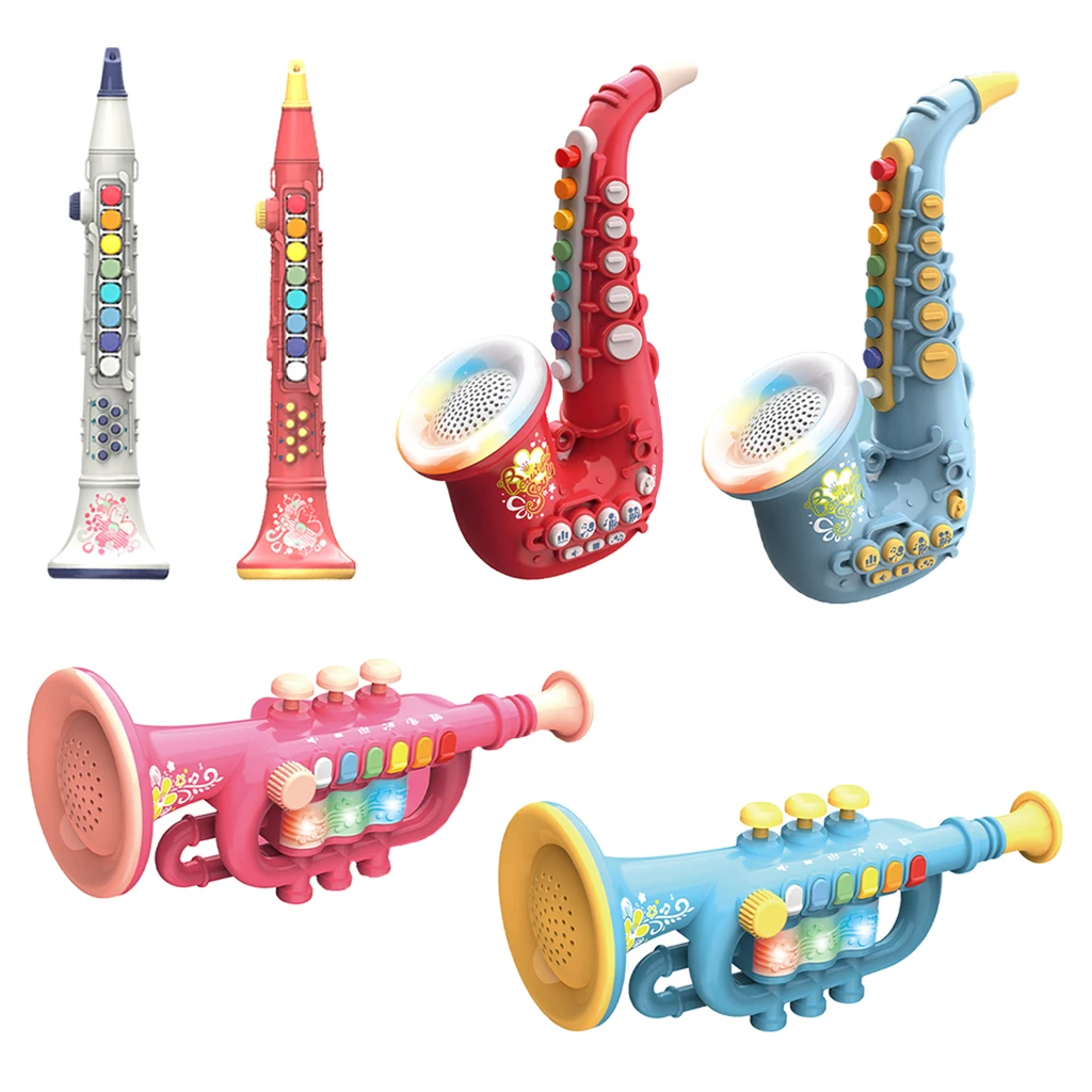 Simulation Saxophone/Trumpet/Clarinet Musical Instrument Toys & Music Light