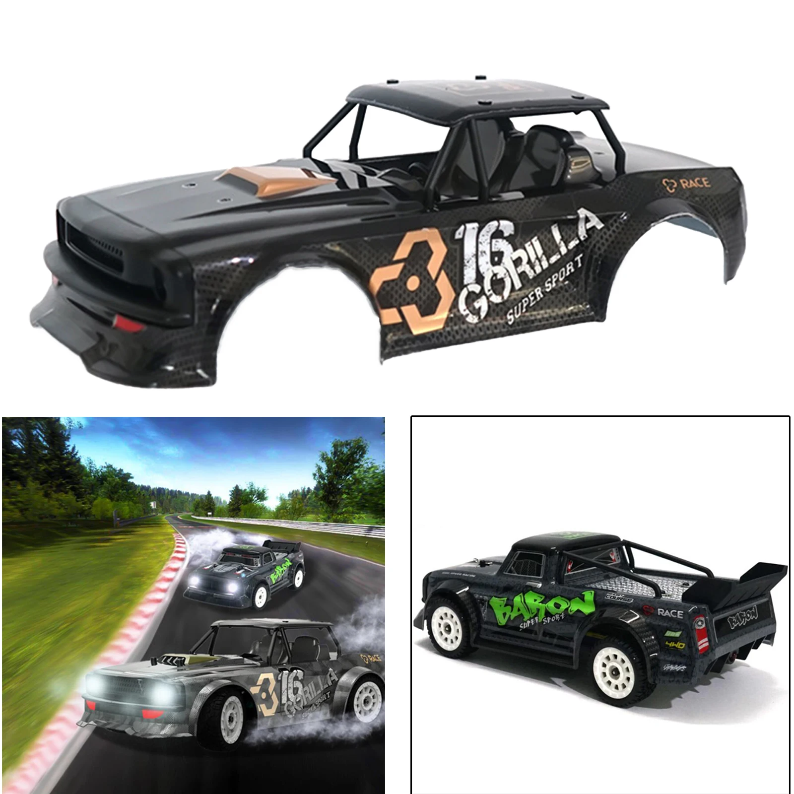 Replacement Body Shell for SG-1604 1:16 Scale RC Rally Truck Upgrade Parts