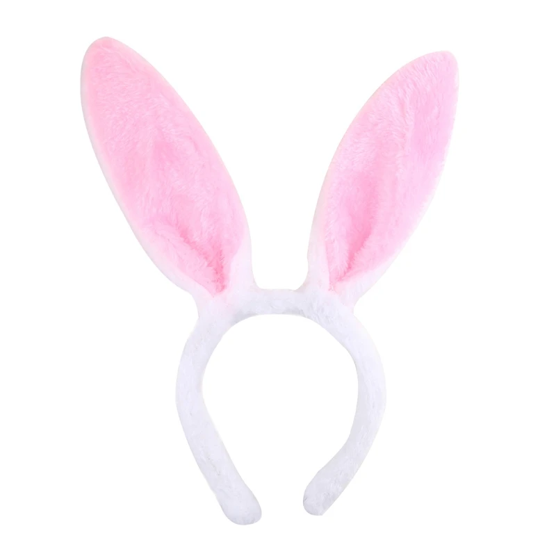 Plush Rabbit Ear Hair Hoop Bunny Ears Headband Theme Party Stage Performance Headdress Christmas Easter Cosplay Costum anime halloween costumes
