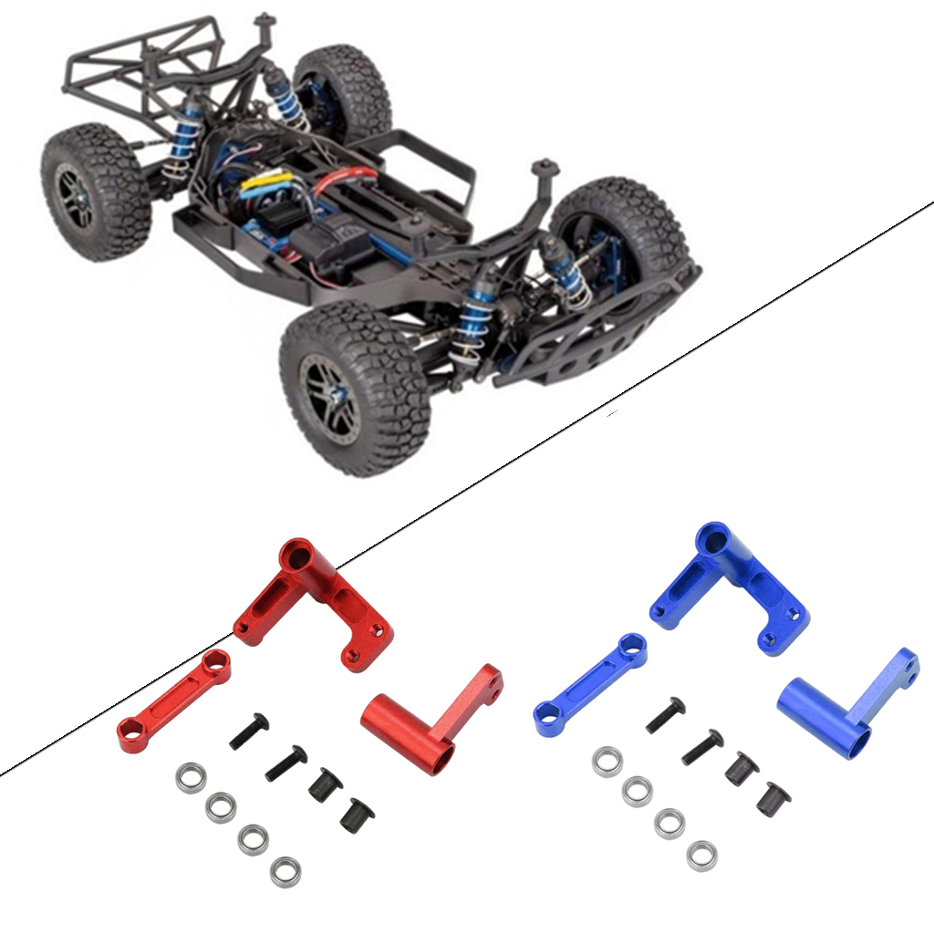 Upgrade Metal Steering Kits 1/10 Scale Truck Hobby Replacement Easy Install