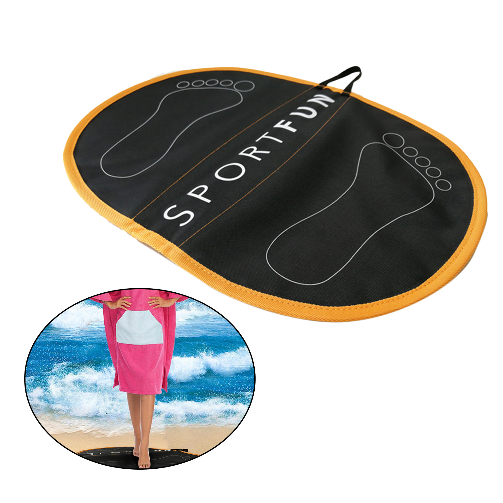 Waterproof Beach Wetsuit Changing Water Sports Feet Pad Mat Surfing Diving Wetsuit Changing Mat Swimming Accessories