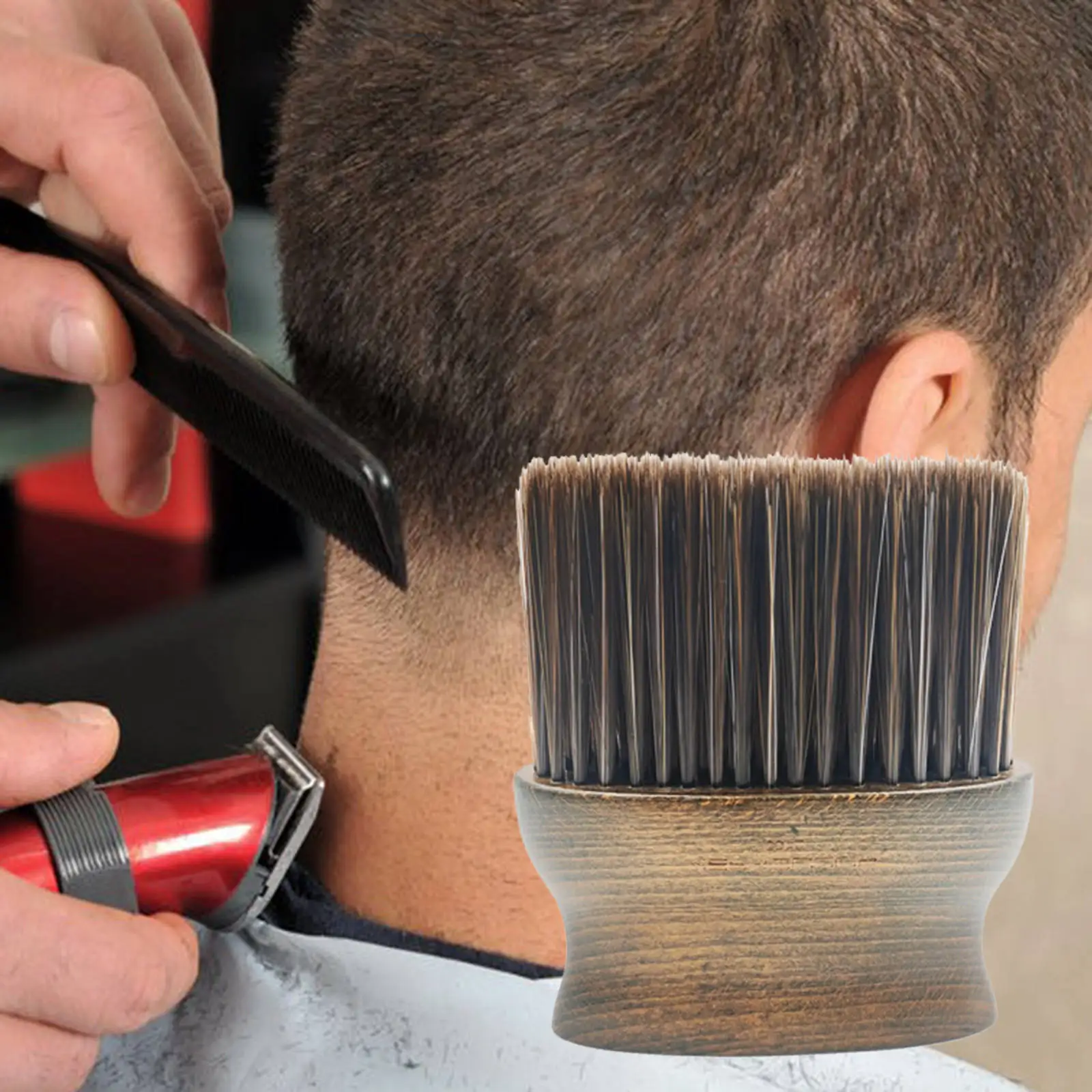 Barber Neck Duster Brush Hair Clean Natural Fiber Soft Hairbrush for Home Hairdressing Salon Hair Sweep Brushes Makeup Tools