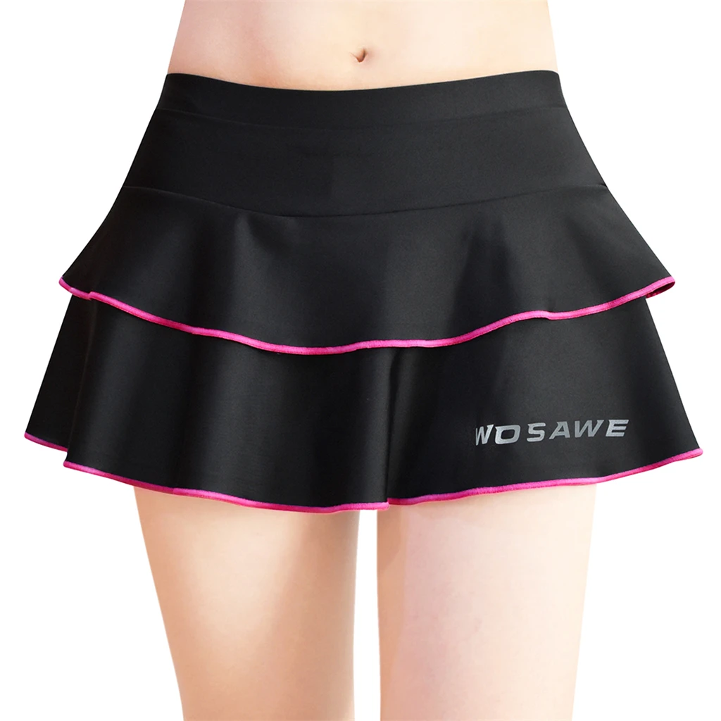 Women's Cycling Padded Skirt Tennis Golf Yoga Shorts Pants Swing Skirt Size XXS-M