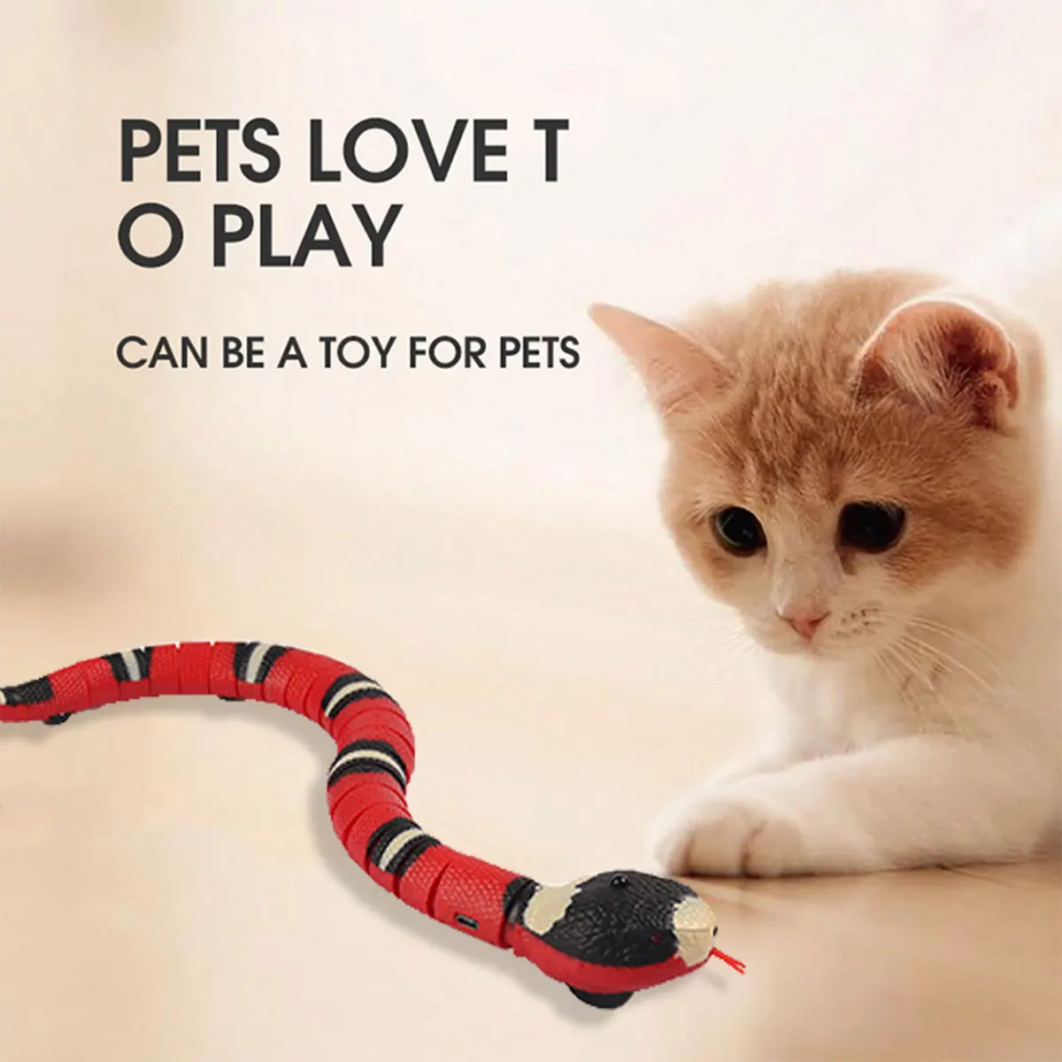 jolly egg dog toy Smart Sensing Interactive Cat Toys Eletronic Cobra Snake Cat Teasering Play USB Rechargeable Kitten Toys for  Dogs Pet best interactive cat toys