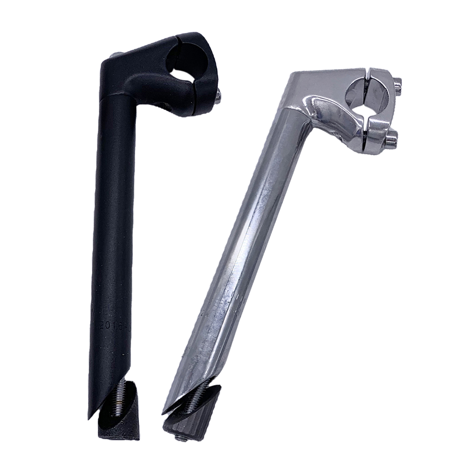 High Strength Bike Quill Stem 25.4mm Handlebar Clamp Gooseneck Stem Replacement for 22.2mm Front Fork Stems with Teeth