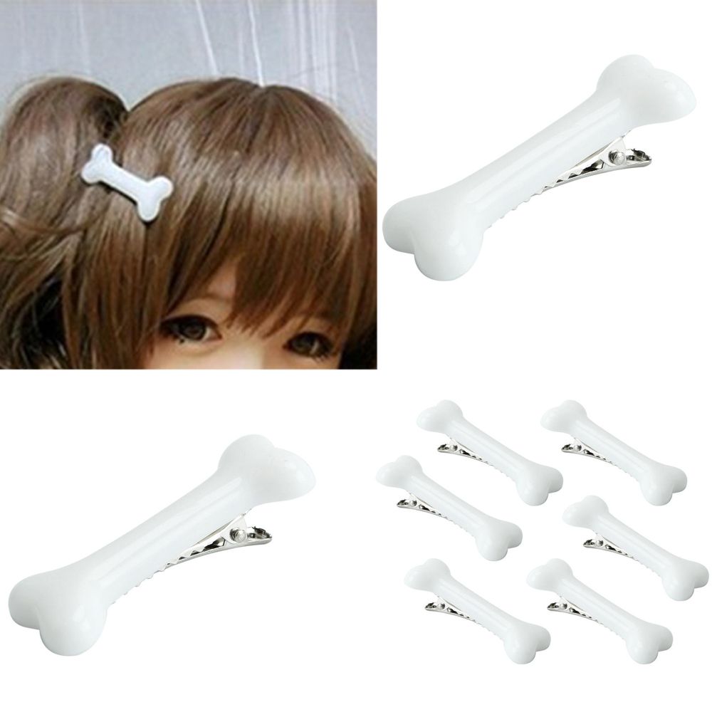 Best of Fashion 2 Pieces Ladies Hairpin Personality Cute Punk Style White Vlack Dog Bone Design Hairpin Hairstyle Design Tool Bangs Clip Reviews & Tips