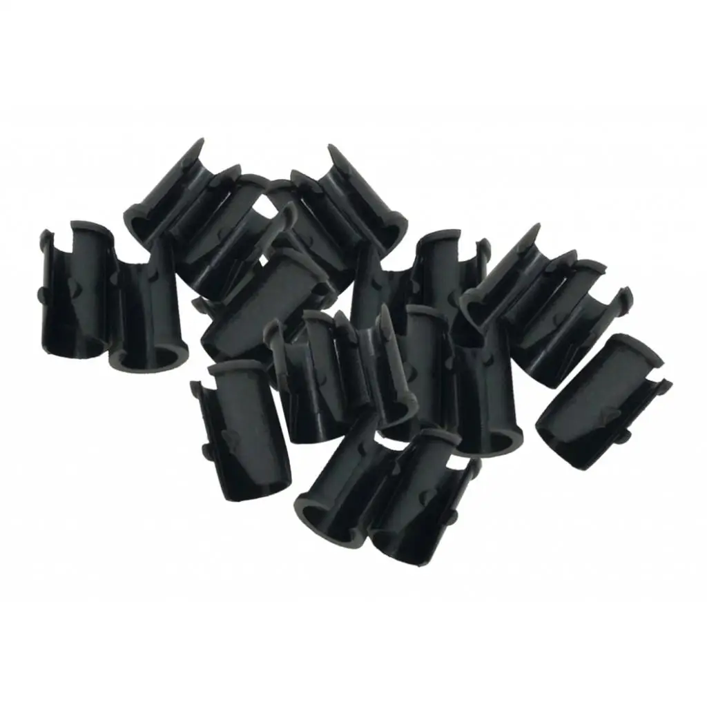 20pcs Bike U Type Buckle Sleeves Bike Cable Clip Frame Button Shim Adapter