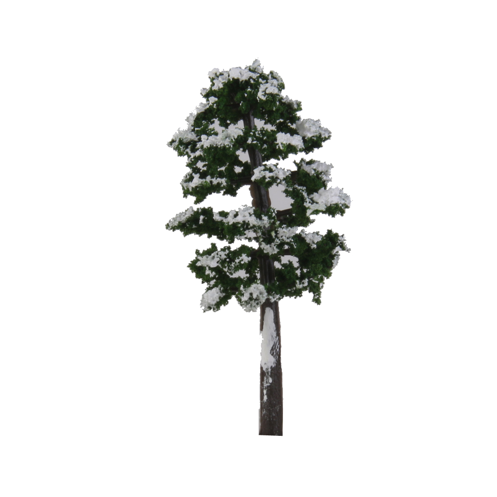 20x Plastic Model Trees Train Snow Scenery Landscape Layout 1:150 Deep Green