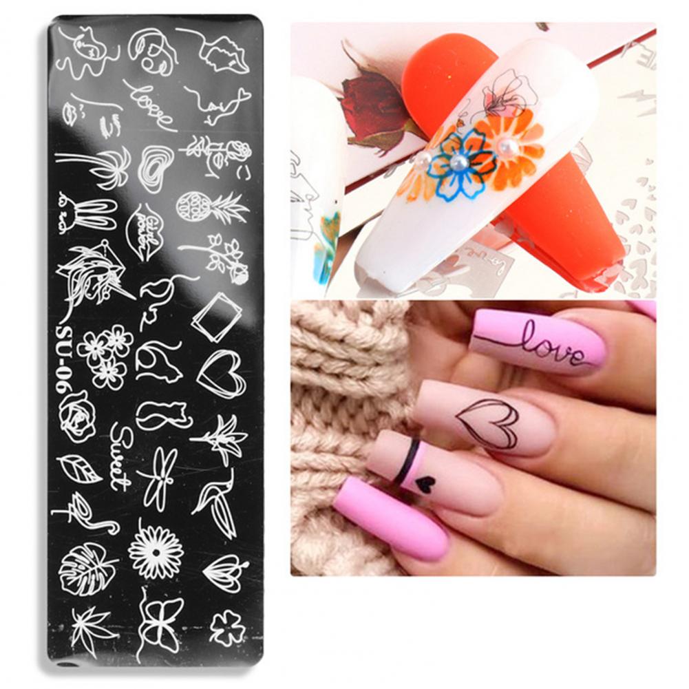 Nail Stamping Plates Human Face Design Multiple Pictures Solid Manicure Art Stainless Steel Printing Plate for Girl Nail Stamping Plates Human Face Design Multiple Pictures Solid Manicure Art Stainless Steel Printing Plate for Girl