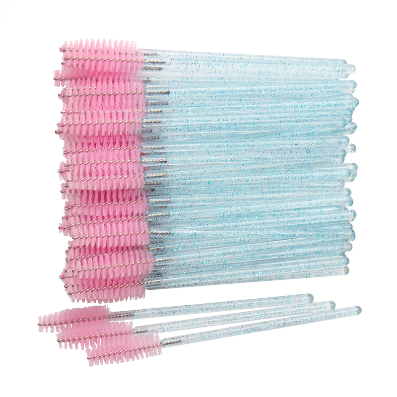 Best of 50 Pcs Cosmetic Eyelash Brush Crystal Mascara Wands Applicator Diamond Eyelashes Brushes Disposable Make Up Brushes Tools Reviews & Tips