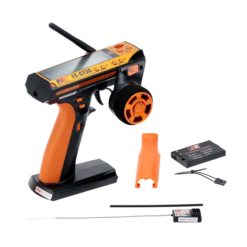 AFHDS 2.4G RC Car Controller 3 Channel Digital Radio Remote Control Transmitter with Receiver for Remote RC Car Boat