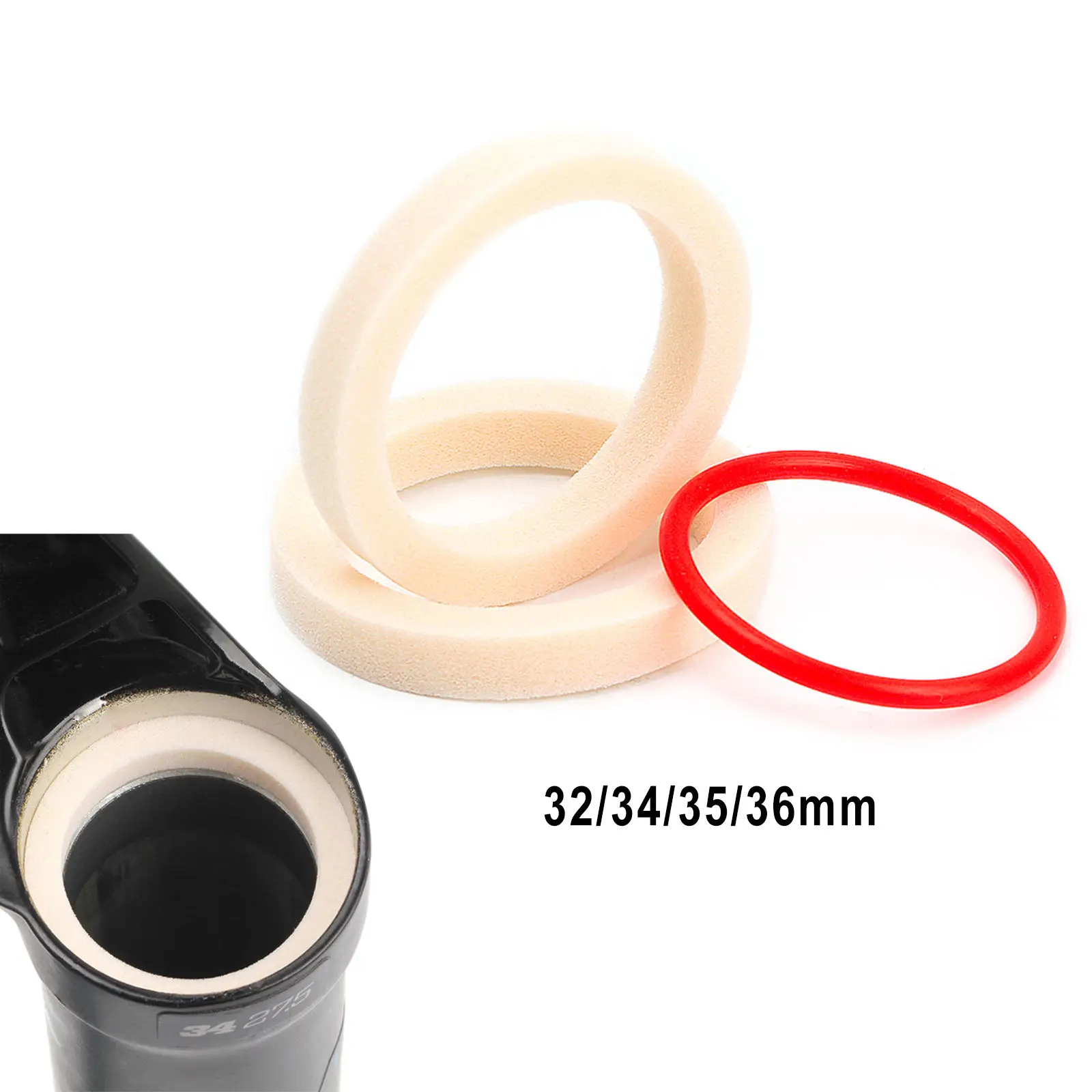 2Pcs Bicycle Front Fork Sponge Ring Oil Foam Absorb Seal 32/34/35/36mm Forks Bike Accessories