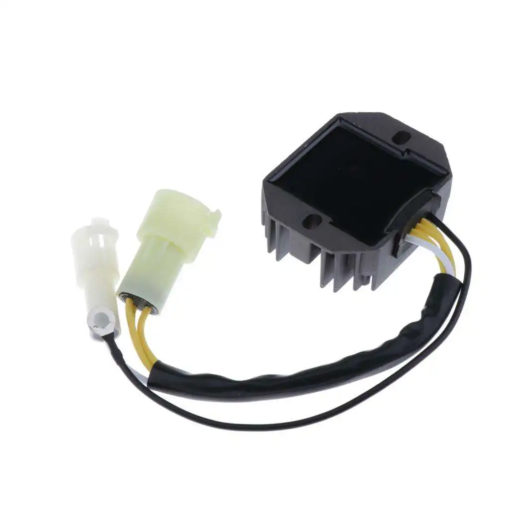 Marine Boat Outboard Voltage Regulator  Replacement for Suzuki 40HP  50HP 2-Stroke Engines, Color Black