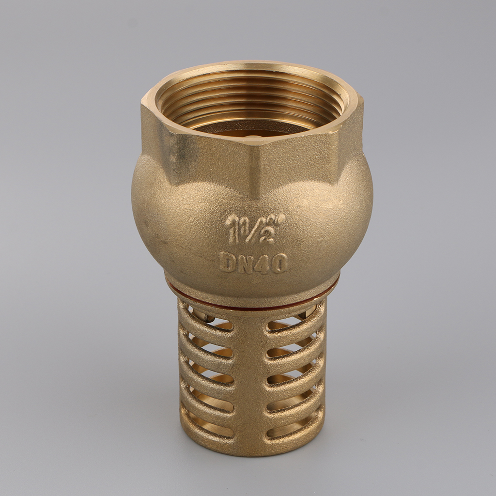 Heavy Duty Brass Foot Valve Female Threaded Water Pump Bottom Valve, Gold Heavy Duty Brass Foot Valve Female Threaded Water Pump Bottom Valve, Gold