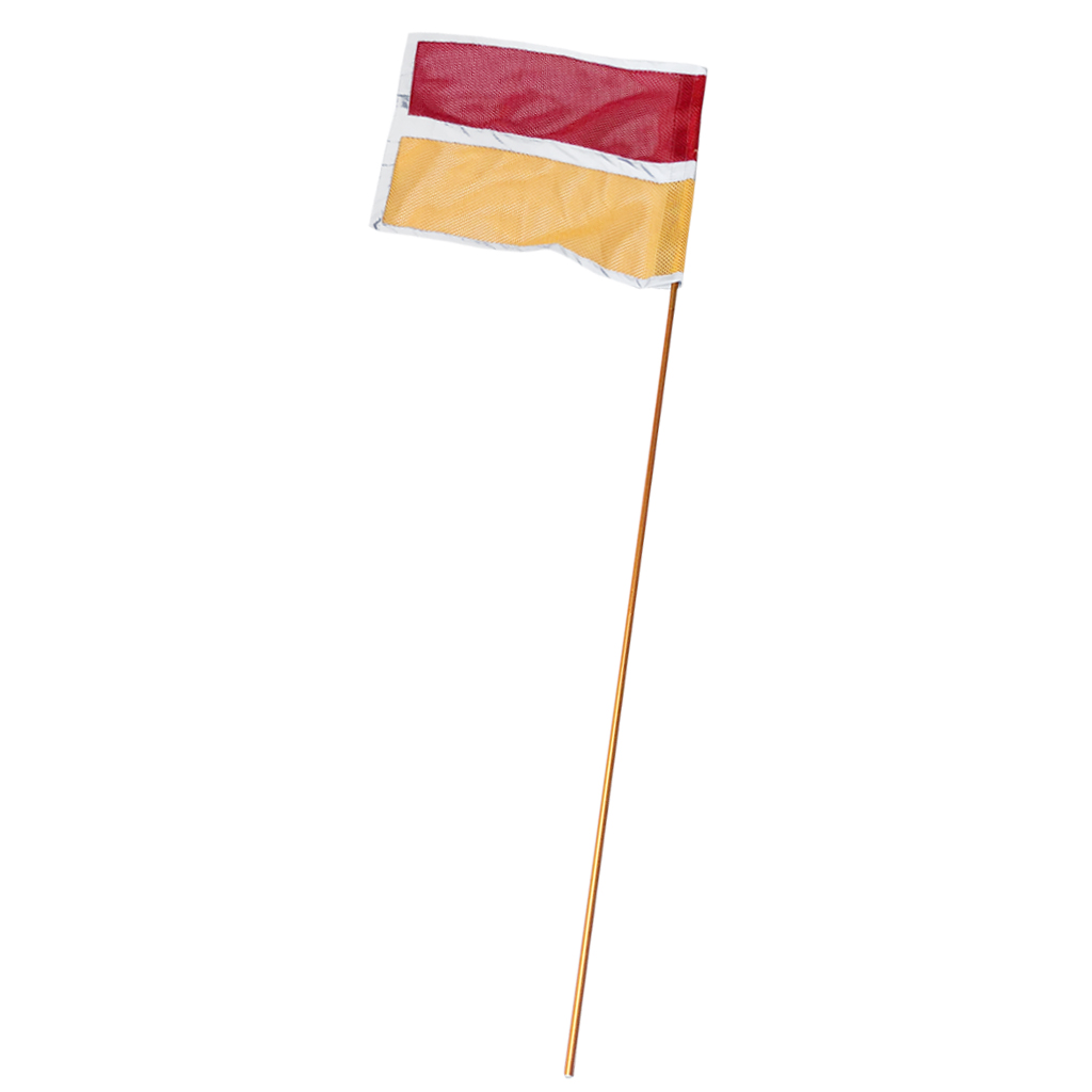 Safety Flag Pole for Bike Trailer Bicycle Motorcycle Truck ATV's Golf Cart Kayaking Boating - High Visibility Orange Red