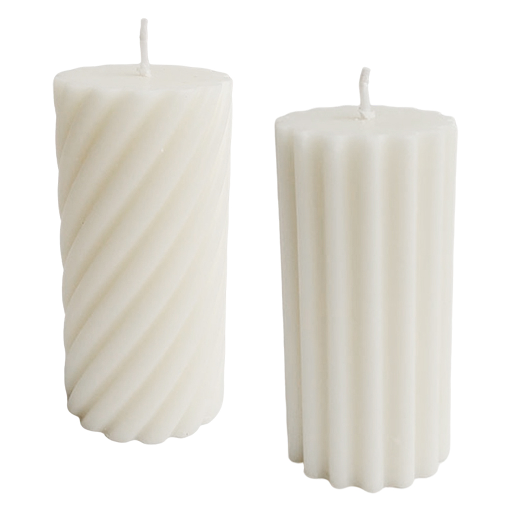 Paraffin Wax Pillar Candle Aesthetic Home Wedding Parties Dinner Table Decor