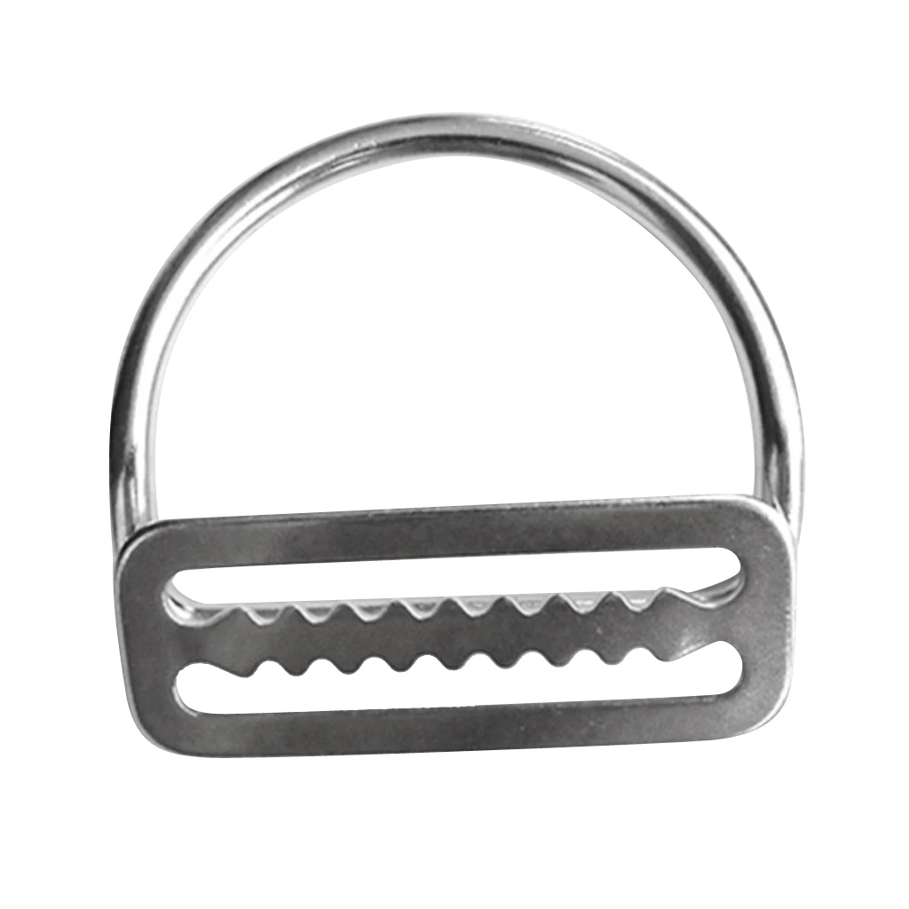 Scuba Dive 316 Stainless Steel Keeper Clip & Bent D Ring For 5cm Weight Belt Scuba Dive 316 Stainless Steel Keeper Clip & Bent D Ring For 5cm Weight Belt