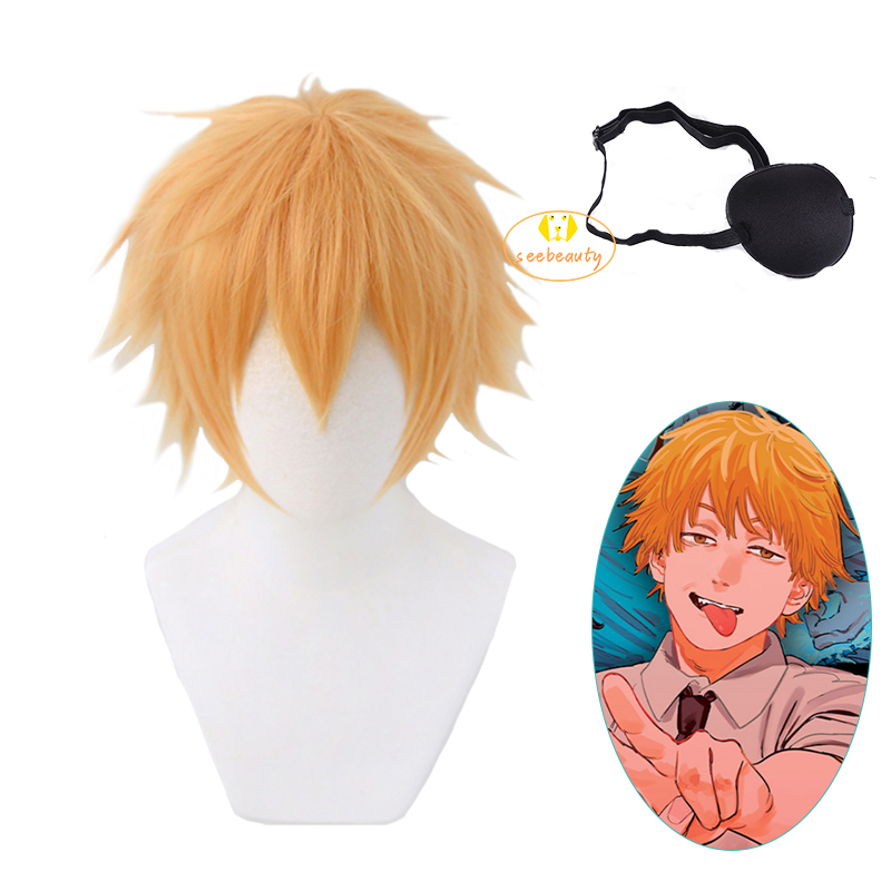 denji chainsaw man wig