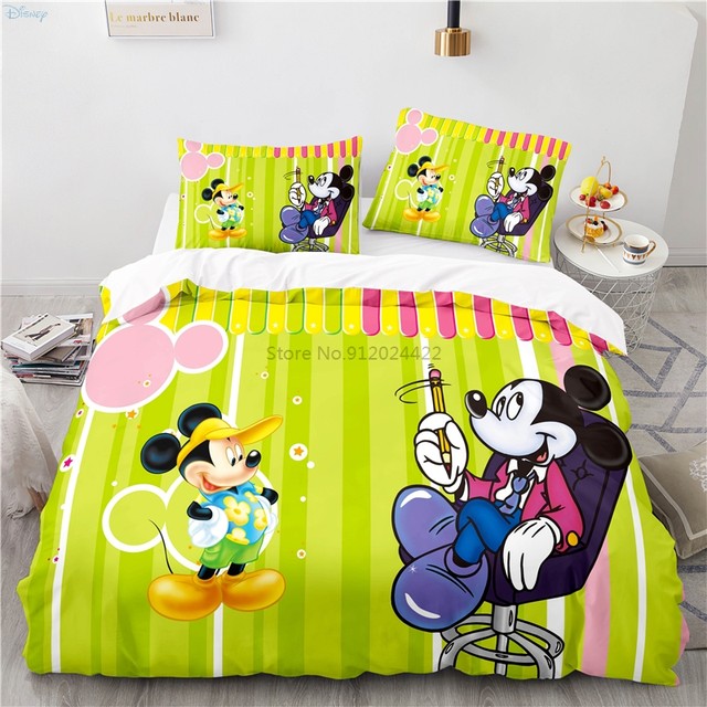 Popular Mickey Mouse Donald Duck Printed Duvet Cover Set With Pillowcase 3d  Bedding Set For Boys Girls Children Adult Home Decor - Bedding Set -  AliExpress