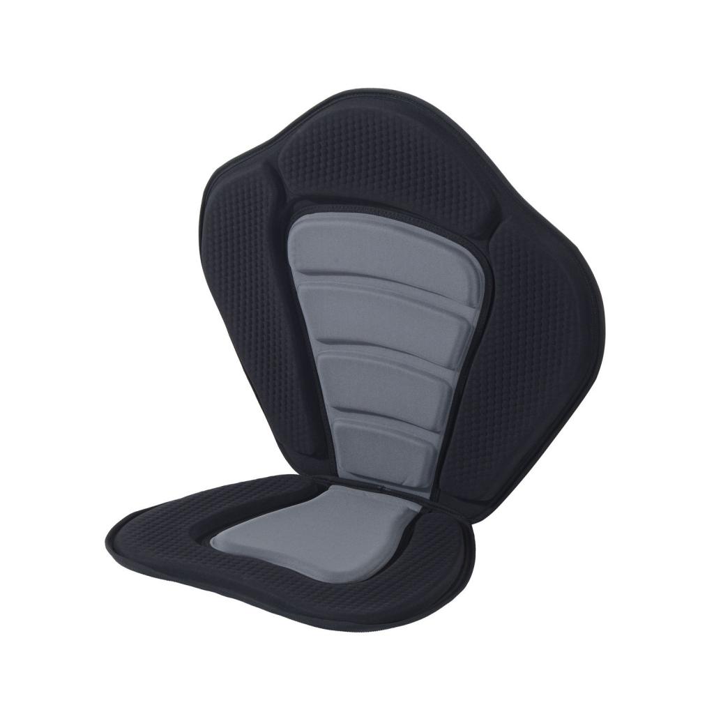 BLACK SIT-ON-TOP Kayak Canoe Adjustable Seat W Detachable Back Rest Cushion
