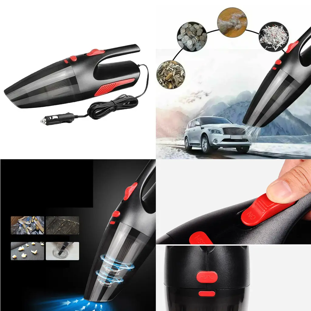 Hand Held Car Vacuum Cleaner Small Portable Home Mop Wet & Dry 120W NEW