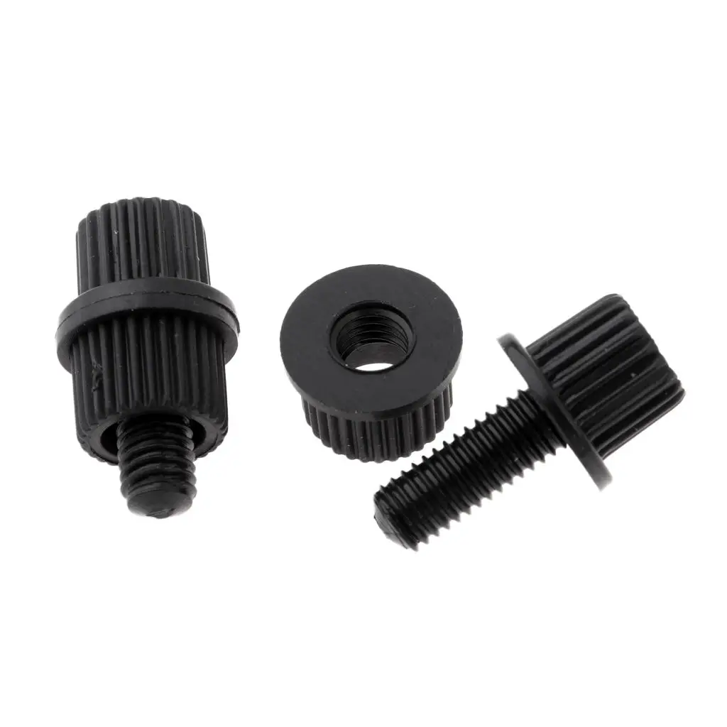 Black License Plate Frame Security Screw Bolts for Motorcycle