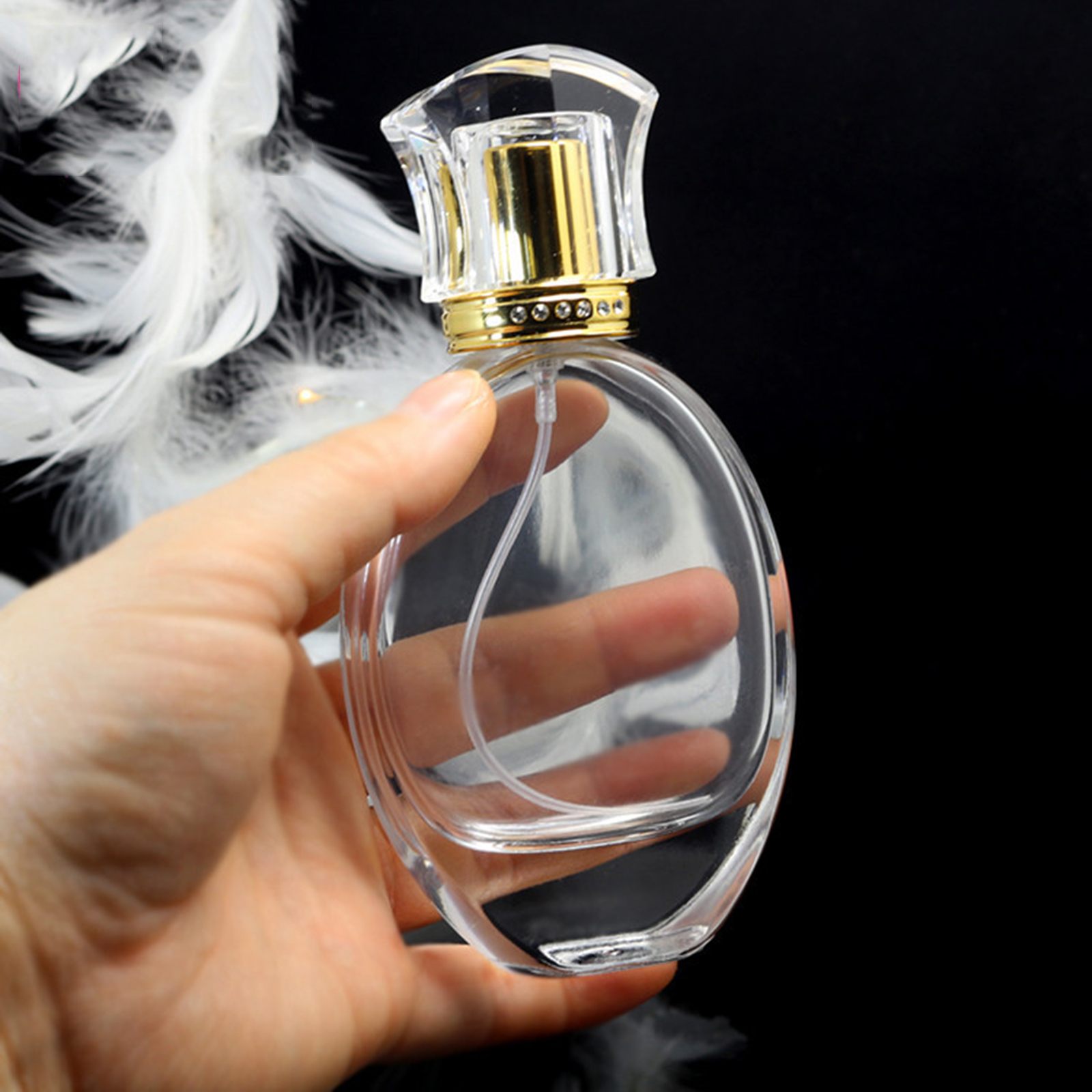 oval shaped perfume bottle