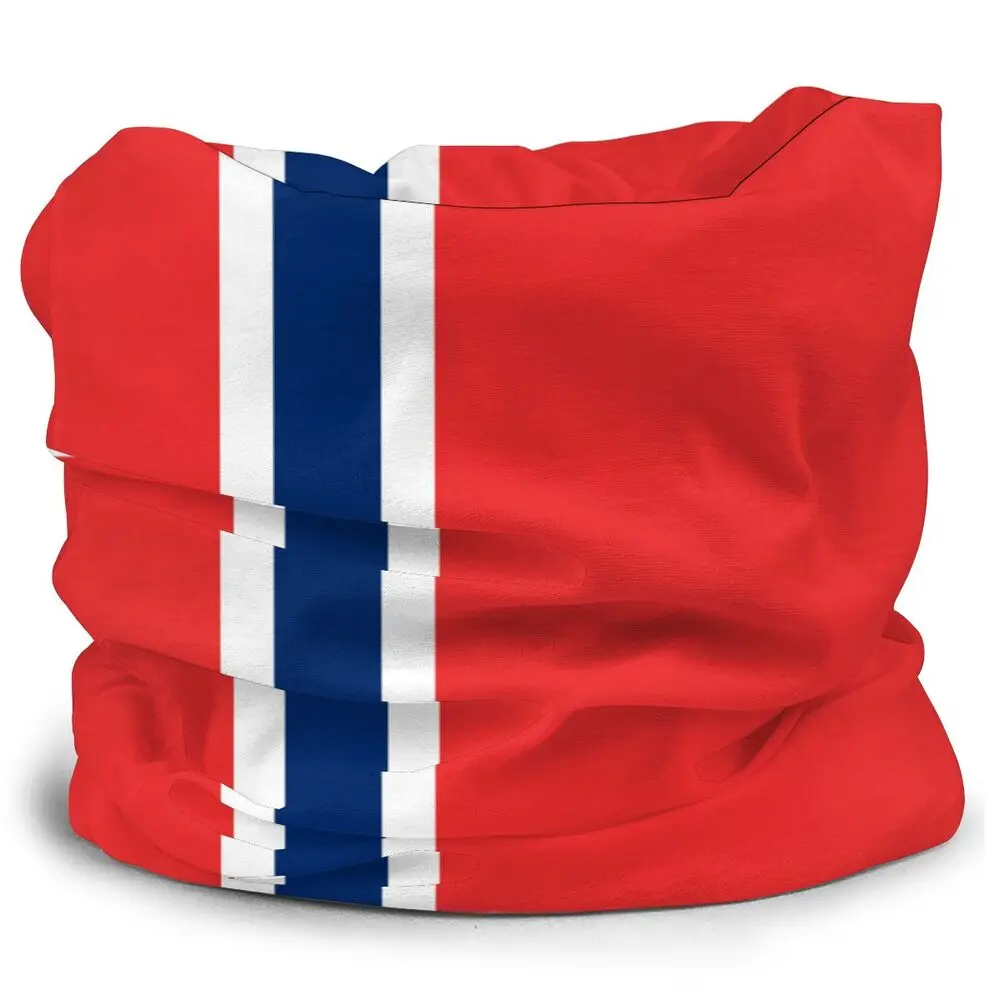 mens white scarf Norwegian Flag Of Norway Scarves Half Face Mask Men Women Halloween Neck Warmer Tubular Bandanas Dustproof Headband Biking Hikin mens blanket scarf
