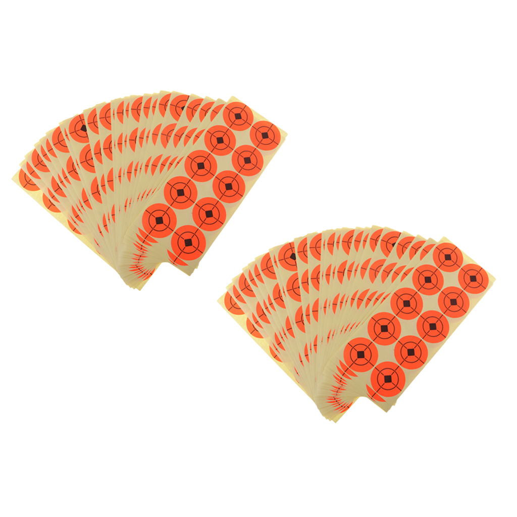 500pcs Targets Florescent Paper Target Hunting Bow Arrow Range