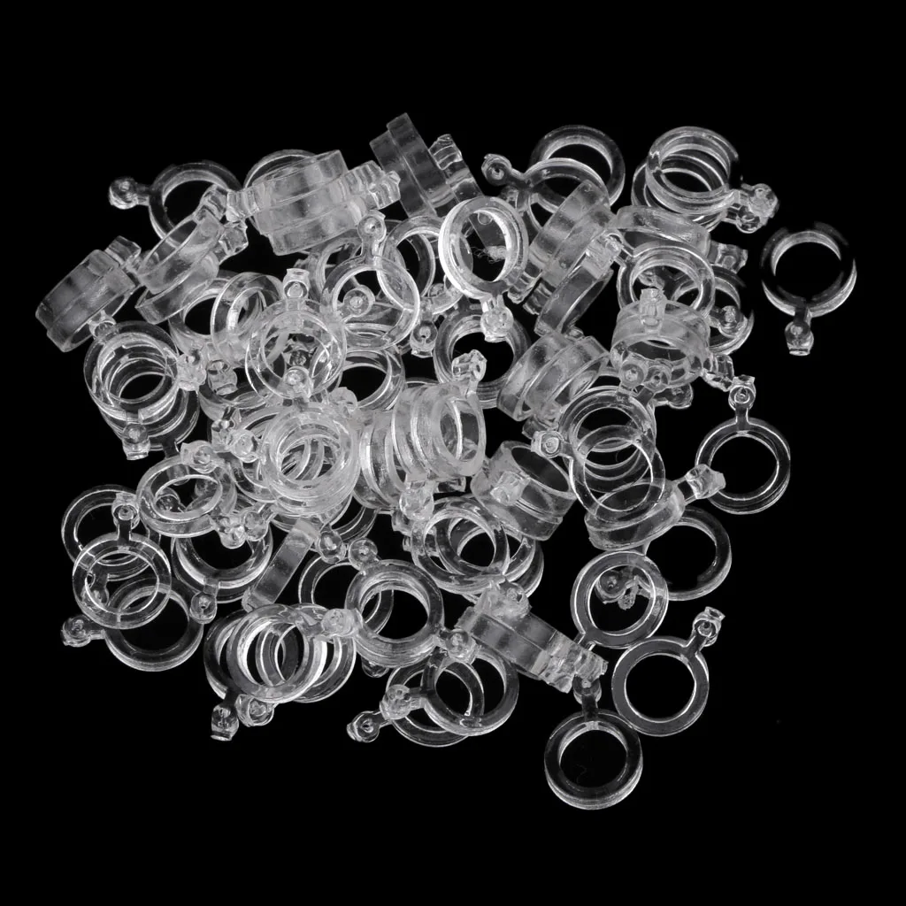 100pcs Pellet Bait Lure Band Elastic Elastic Rubber Ring Baitbands for Carp