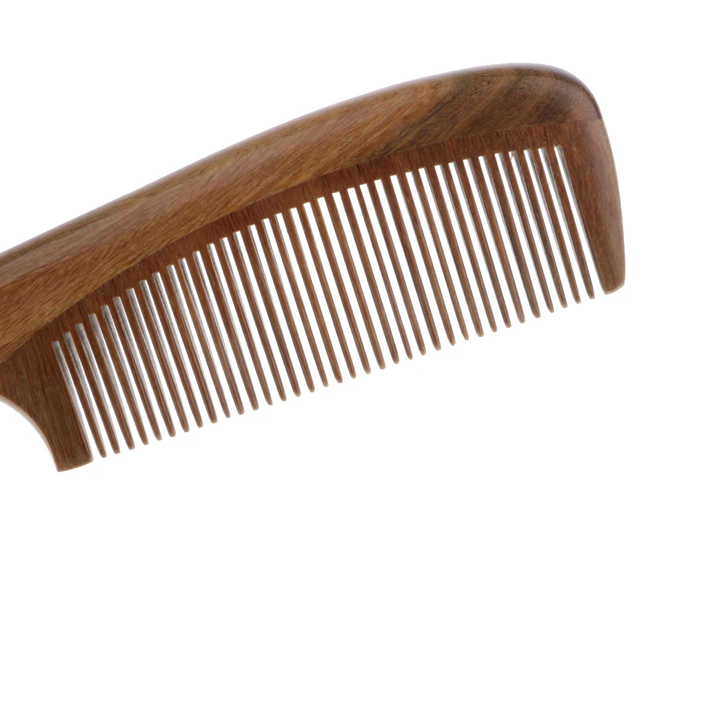 MagiDeal Green Sandalwood Comb Handmande Wooden Hair Comb Anti Static Comb