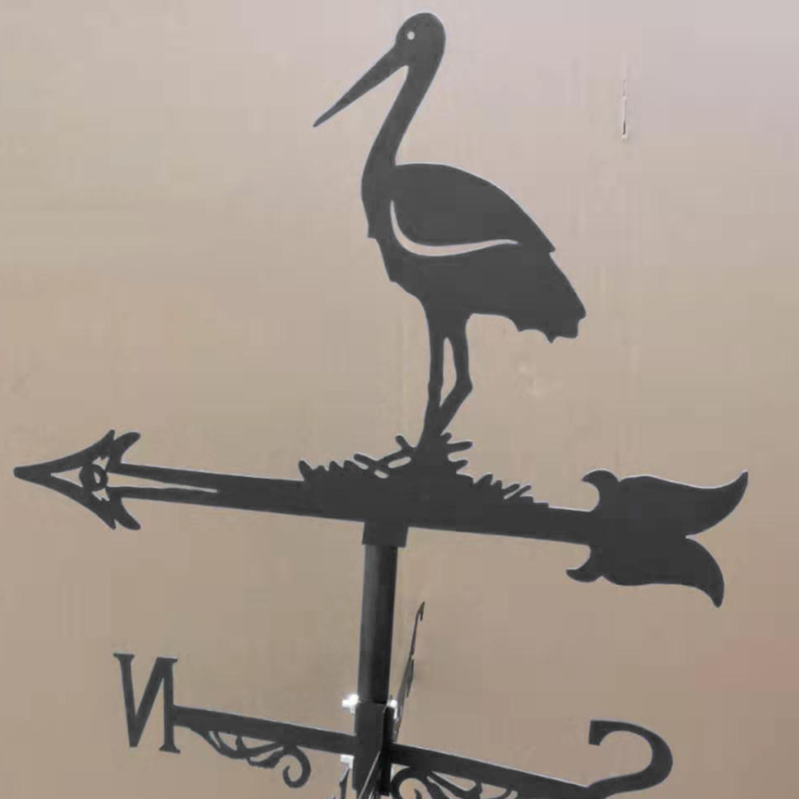 Iron Weathervane Wind Direction Indicator Farm Scene Home Outdoor Garden Iron Weathervanes Garden Outdoor Weather Vane
