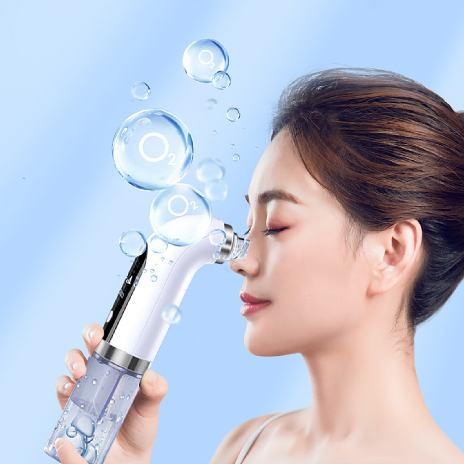 Small Bubble Electric Vacuum Cleaner Acne Blackhead Remover Beauty Device