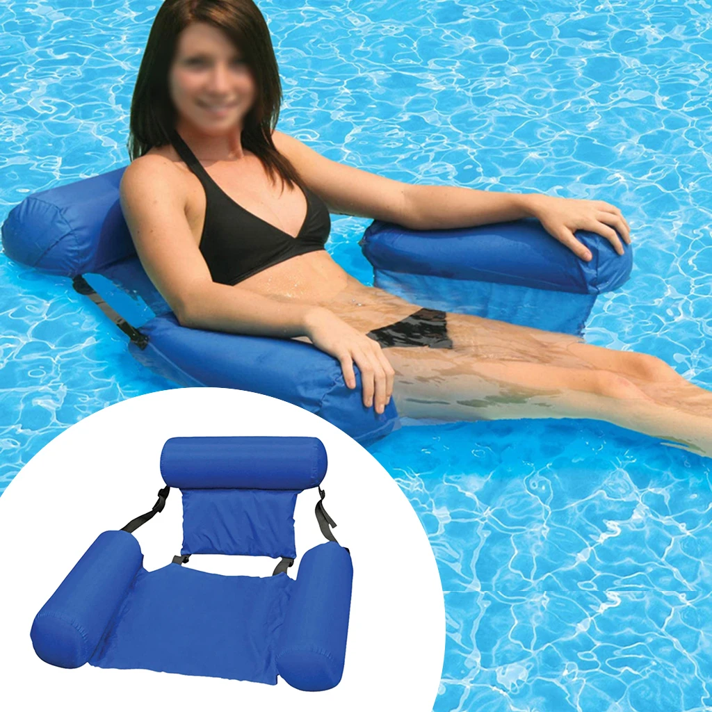 Water Hammock Inflatable Pool Float,Multi-Purpose Pool Hammock (Saddle, Lounge
