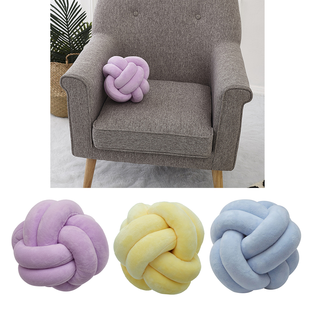 18cm Nordic Style Knot Ball Pillow Baby Sofa Cushion Baby Stuffed Toys Kid Adult Bedroom Decoration Car Cushions