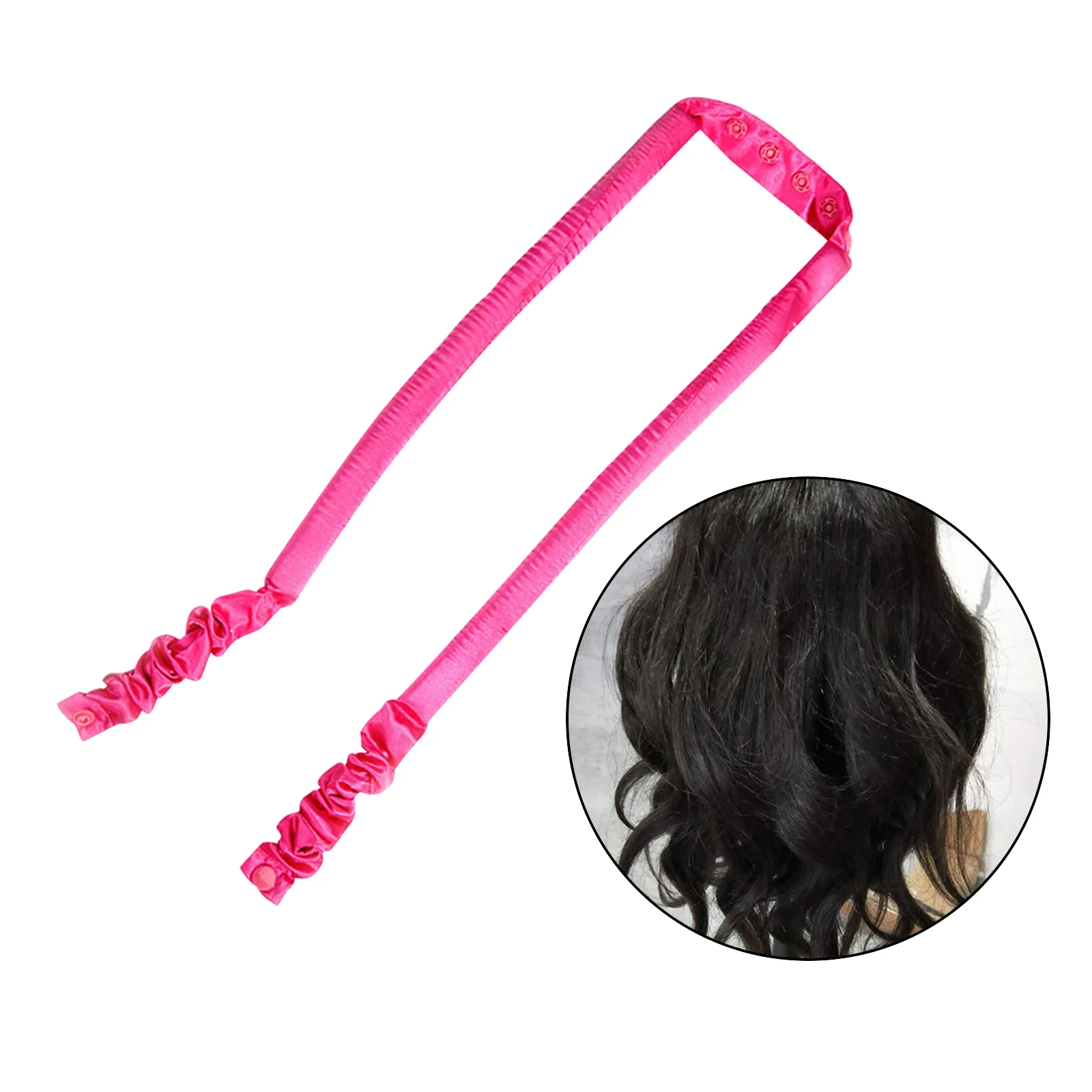 Heatless Curling Rod Curls Silk Ribbon Hair Rollers Sleeping Wave