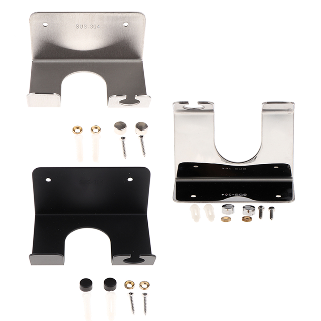 Sturdy Bathroom Blow Dryer Holder Wall Mount Storage Rack Stand Compatible for