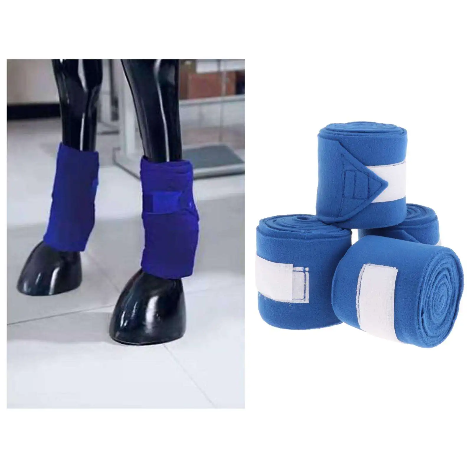 Protective Boots for Horse Legs, Shockproof Horse Boots for Horse Riding Jump Protection Equestrian Equipment