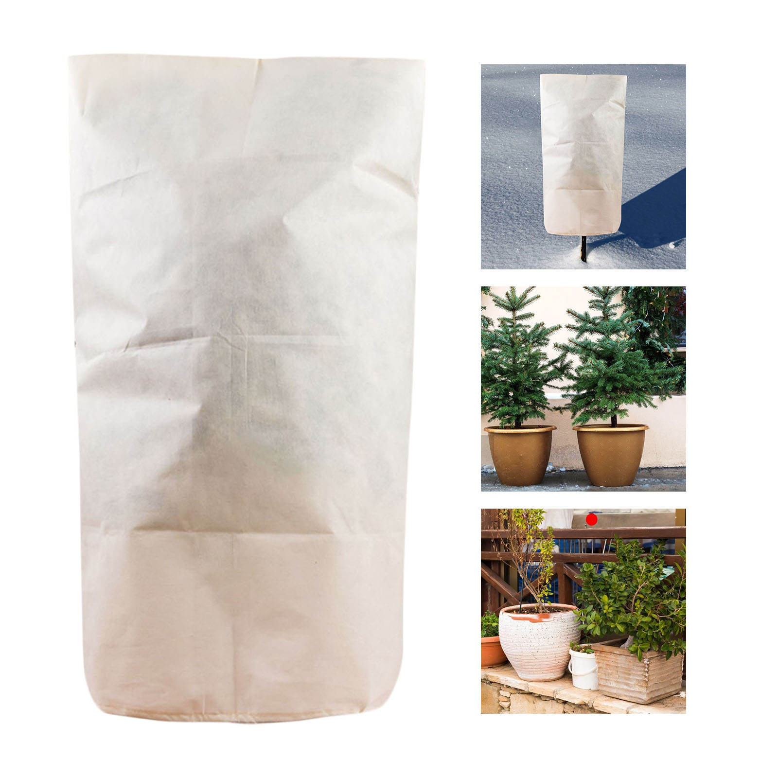 80x120cm Plant Covers Thickened Tree Blanket Jacket Frost Cloth for Outdoor Yard Shrubs Trees Potted Plants