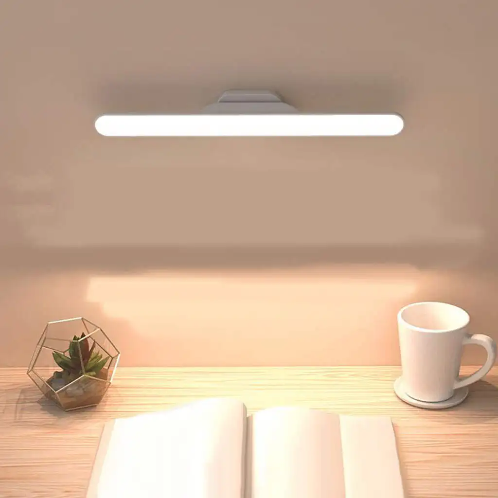 Magnetic Table Lamp Dormitory Cabinet Light LED Desk Lamp for Study USB Rechargeable Bedroom Night Light