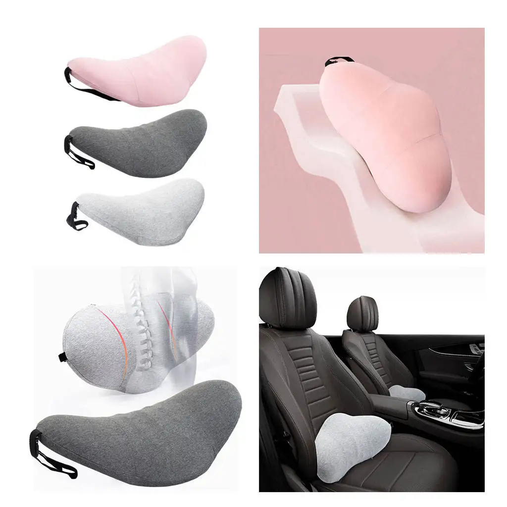 Lumbar Pillow Elasticity Webbing with Buckle Pad Chair Cushion Lower Back Support for Home Rest Bed Sleeping Car Seat
