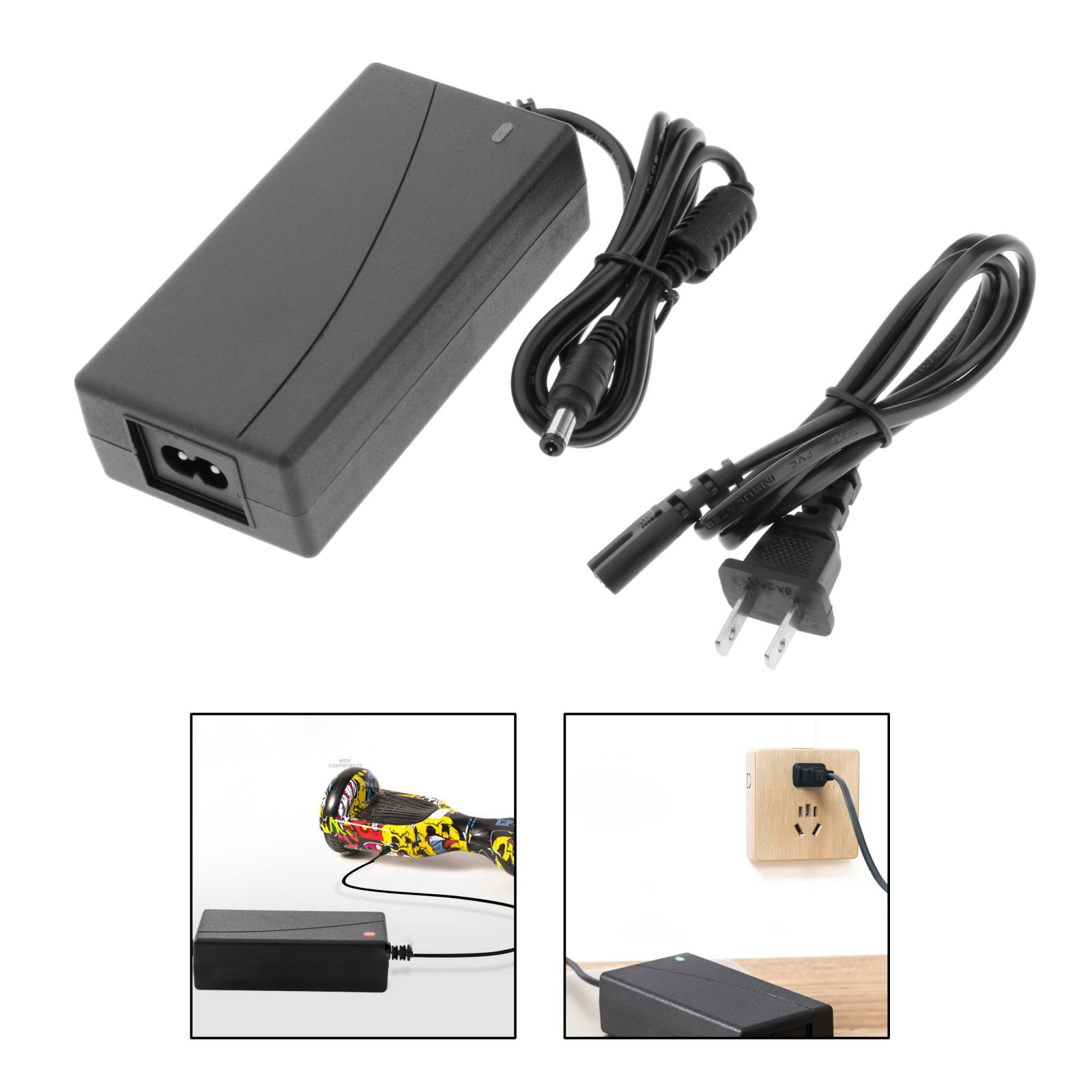 Power Supply Adapter DC 5.5mm 42V Battery Fast Charger for Electric Bike Scooter Skateboard