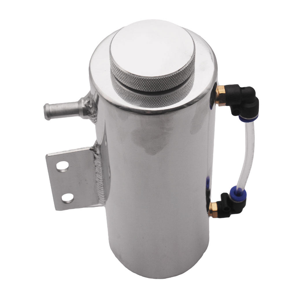 Radiator Coolant Overflow Puke Tank Polished Stainless Steel Radiator Coolant Overflow Tank